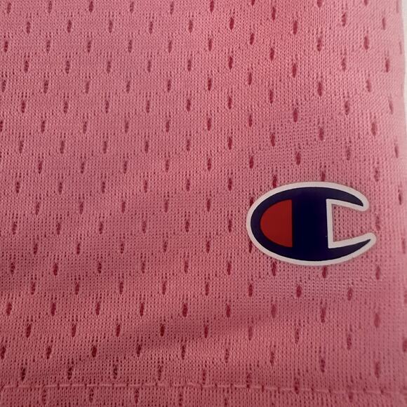 Champion pink  Mesh Lined girls Shorts size 6 kids play wear pink shorts new - Picture 2 of 5
